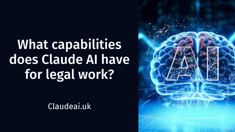 What capabilities does Claude AI have for legal work